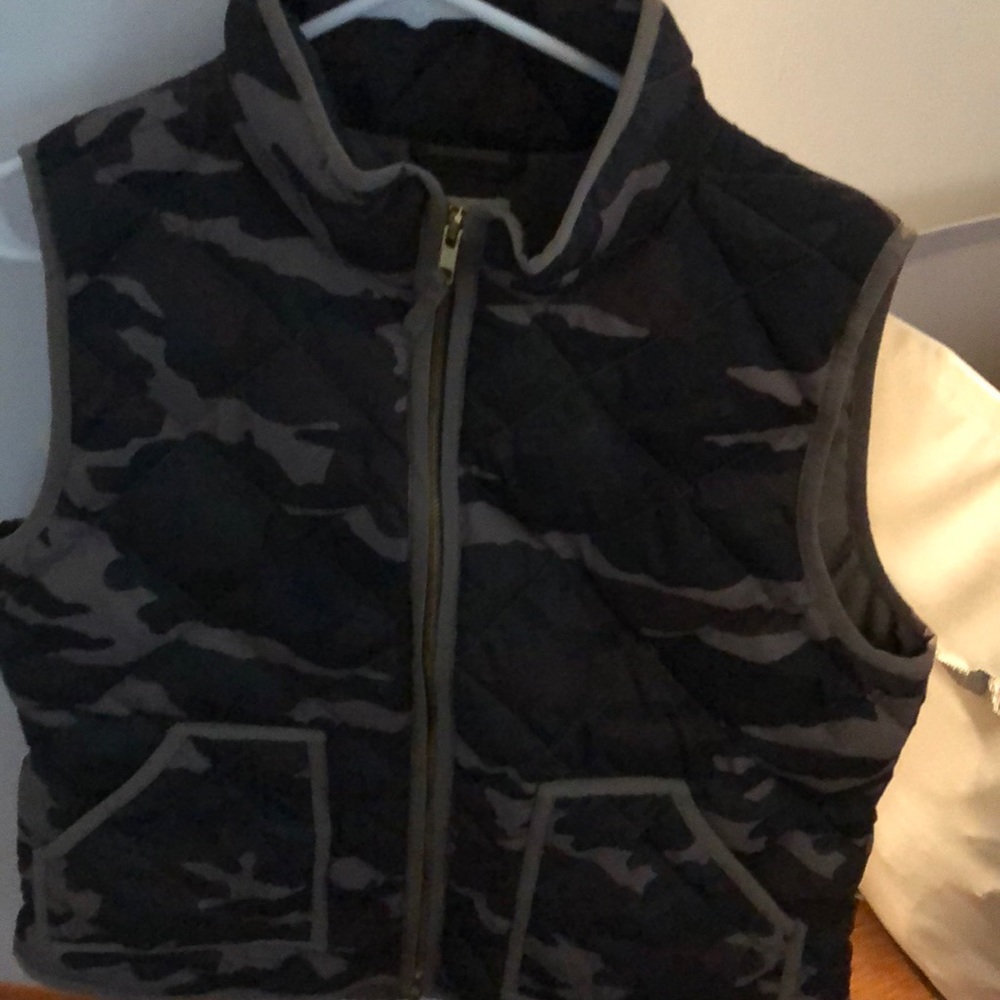 J crew camo vest.